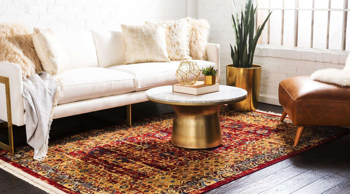 Rechteck Teppich Georgetown in Rot von Hadorn™ - Lifestyle Image