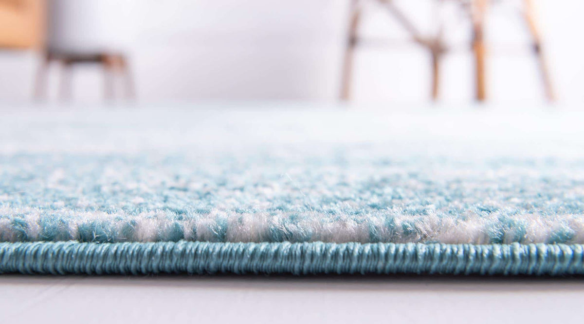 Rund Teppich Bexley in Türkis von Hadorn™ - Lifestyle Image