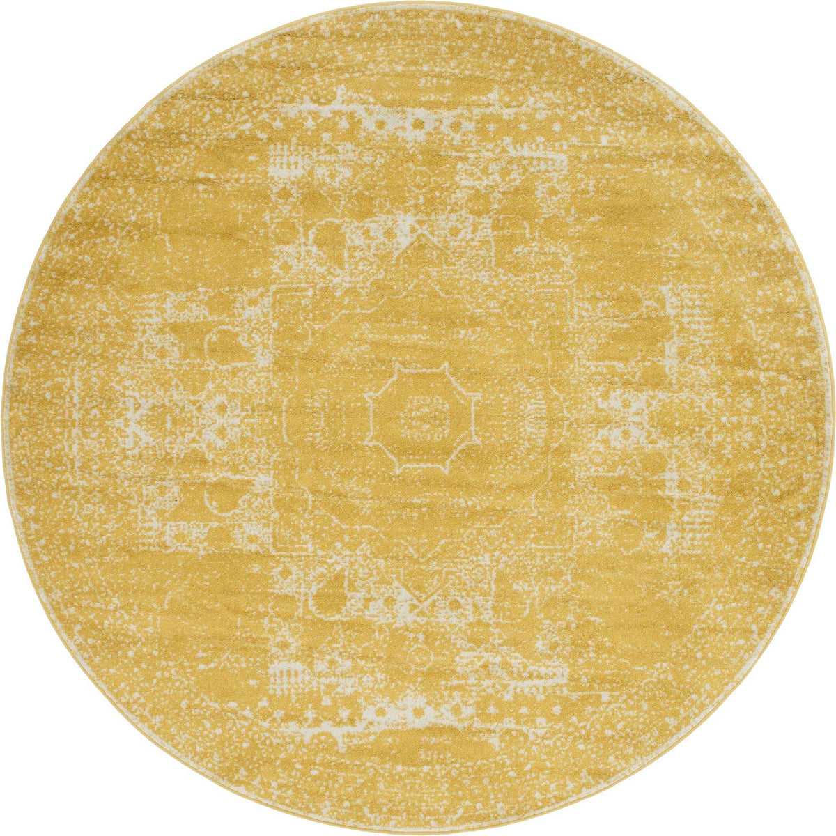 Rund Teppich Bexley in Gelb von Hadorn™ - Lifestyle Image