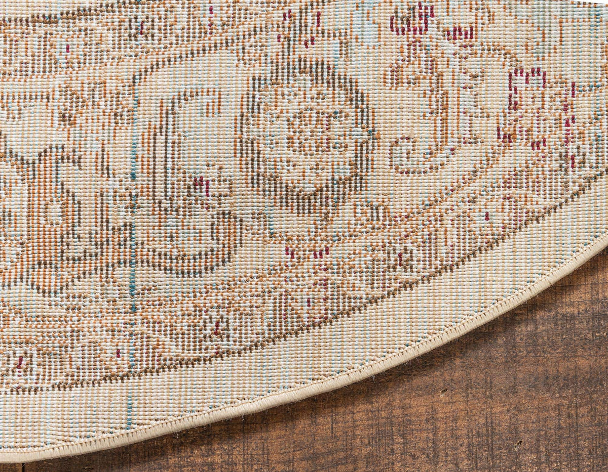 Rund Teppich Graham in Creme von Hadorn™ - Lifestyle Image