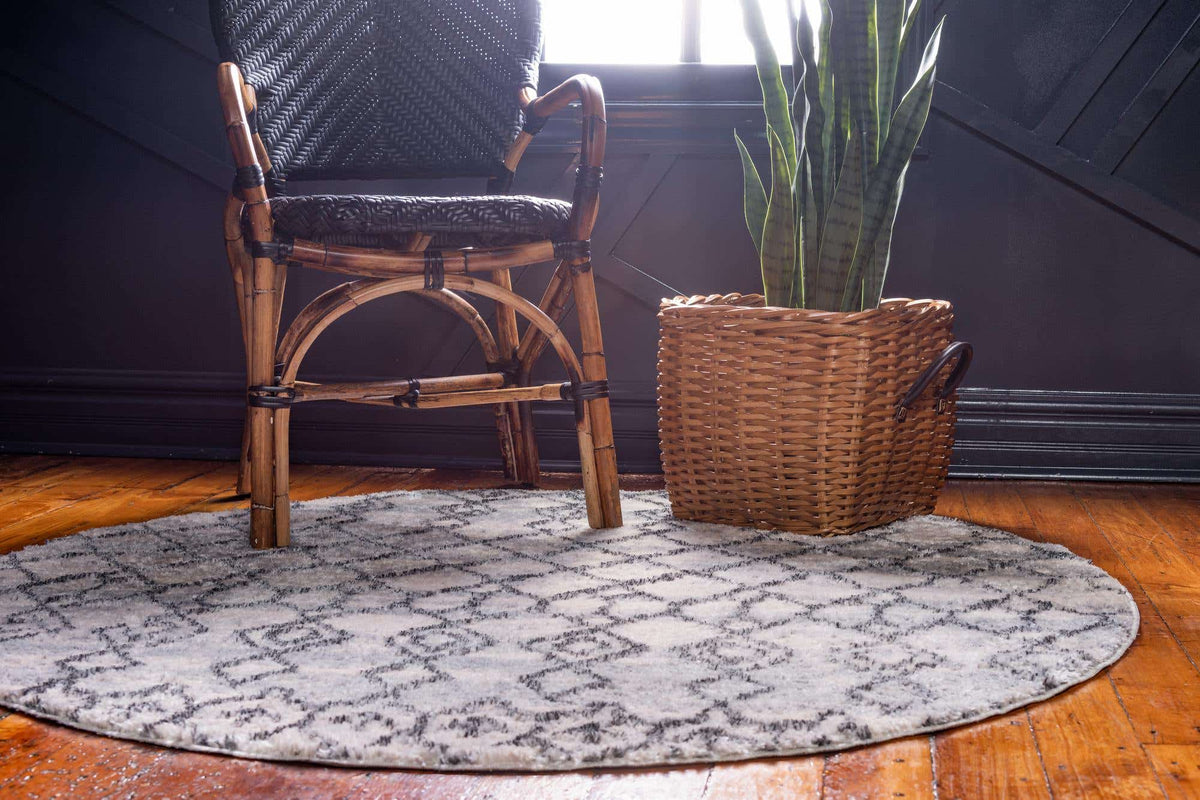Rund Teppich Atlas in Beige von Hadorn™ - Lifestyle Image