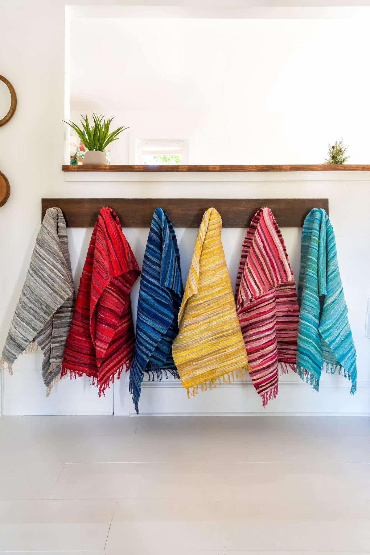 Rund Teppich Chindi Cotton in Gelb von Hadorn™ - Lifestyle Image