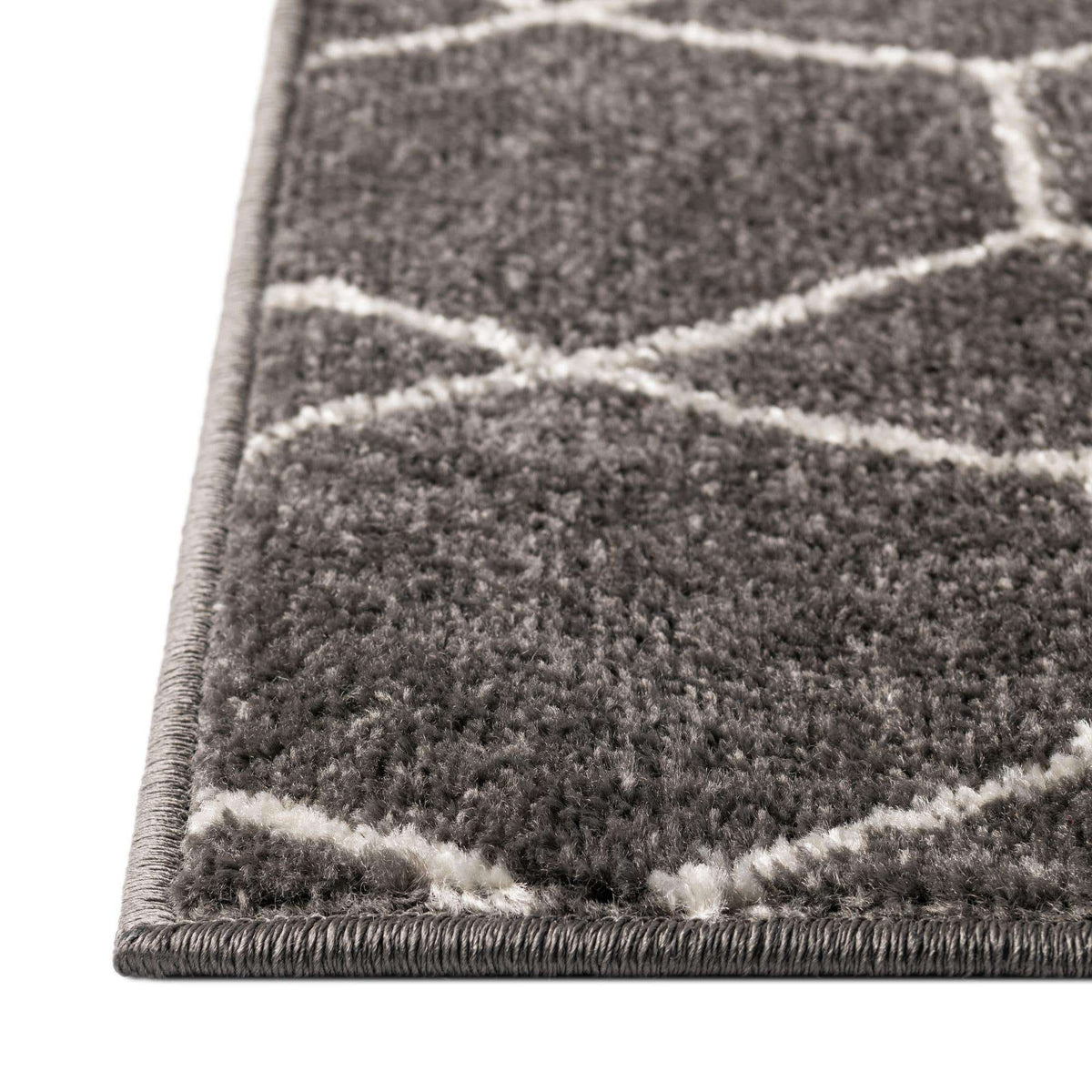 Läufer Teppich Trellis Frieze in Dunkelgrau von Hadorn™ - Lifestyle Image
