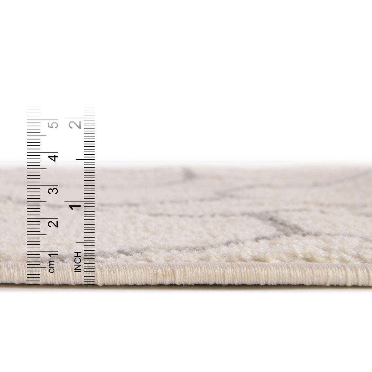 Rund Teppich Trellis Frieze in Beige von Hadorn™ - Lifestyle Image