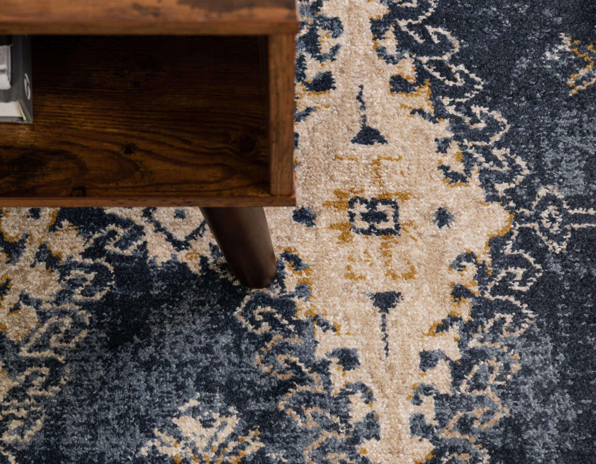 Rechteck Teppich Arcadia in Dunkelblau von Hadorn™ - Lifestyle Image