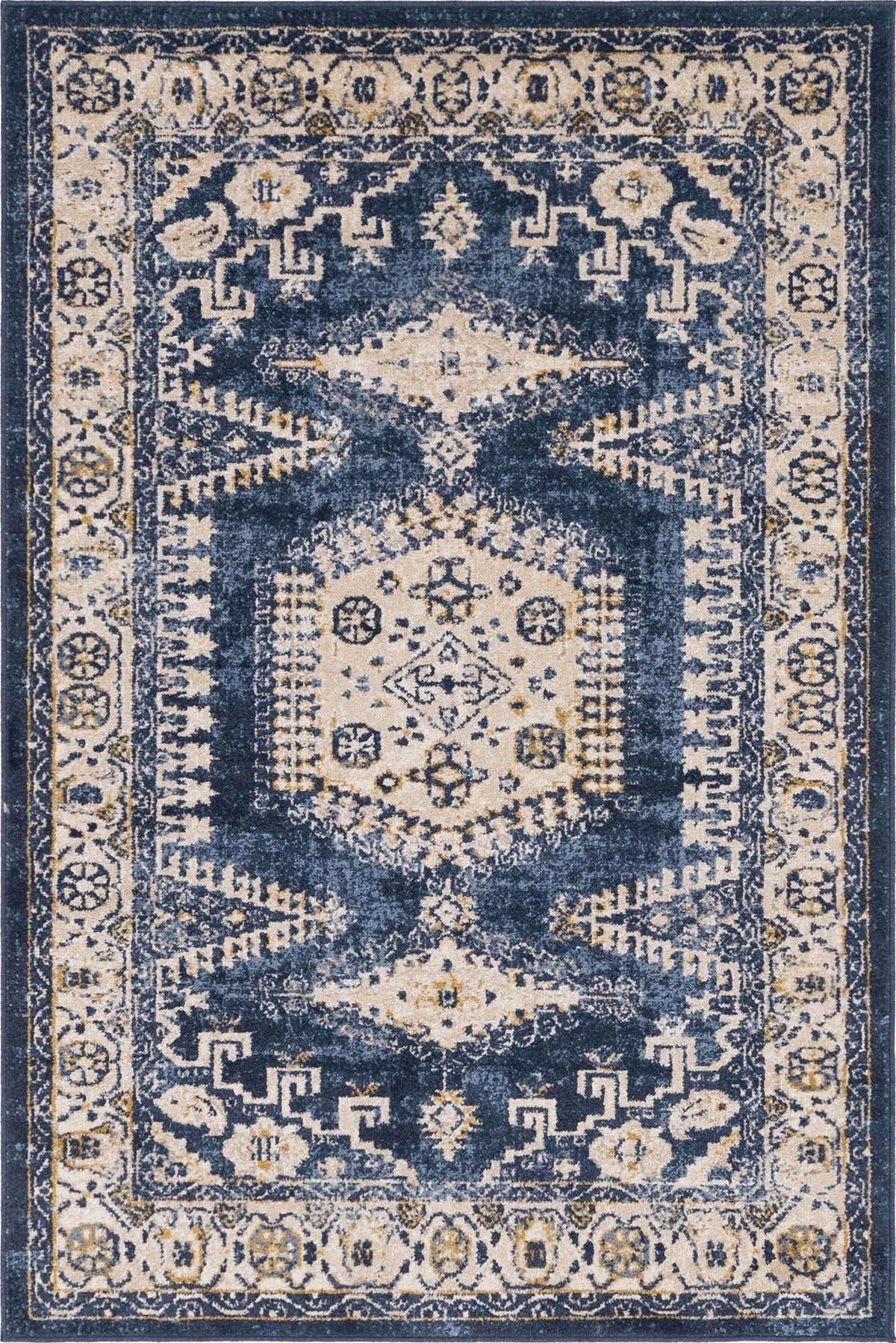 Rechteck Teppich Arcadia in Dunkelblau von Hadorn™ - Lifestyle Image