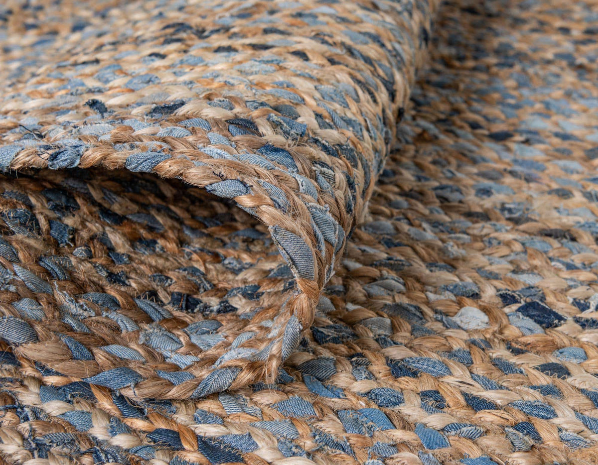 Rechteck Teppich Braided Chindi in Natürlich von Hadorn™ - Lifestyle Image