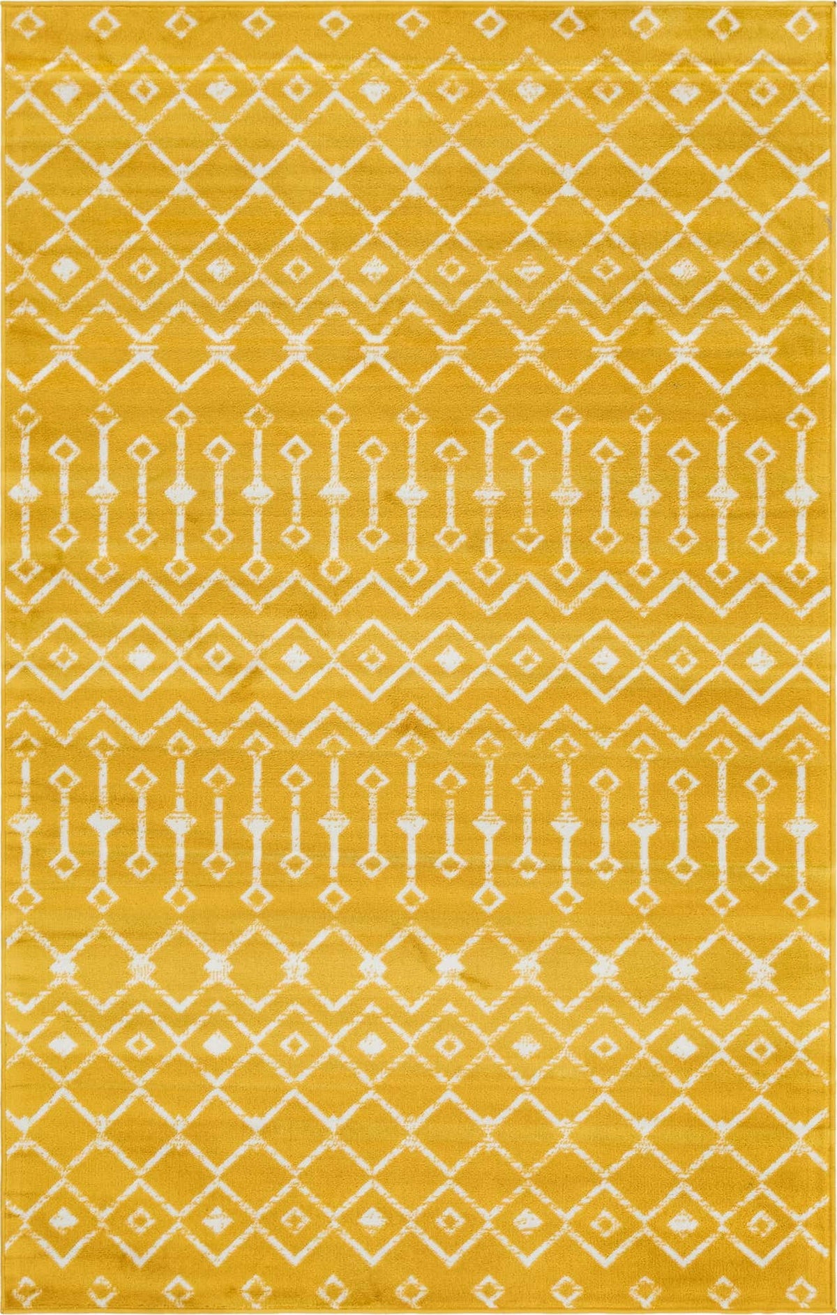 Rechteck Teppich Kasbah Trellis in Gelb von Hadorn™ - Lifestyle Image