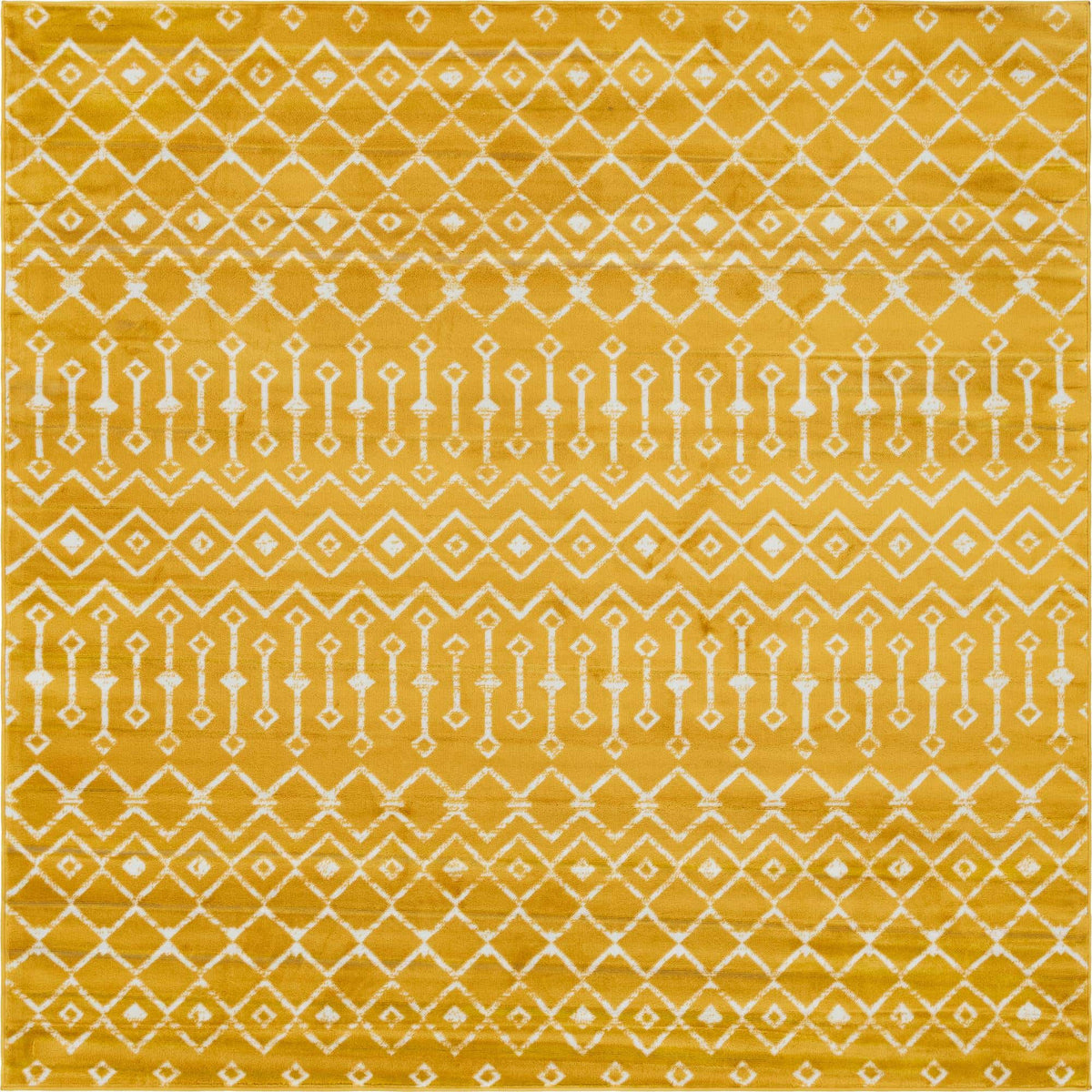Quadratisch Teppich Kasbah Trellis in Gelb von Hadorn™ - Lifestyle Image