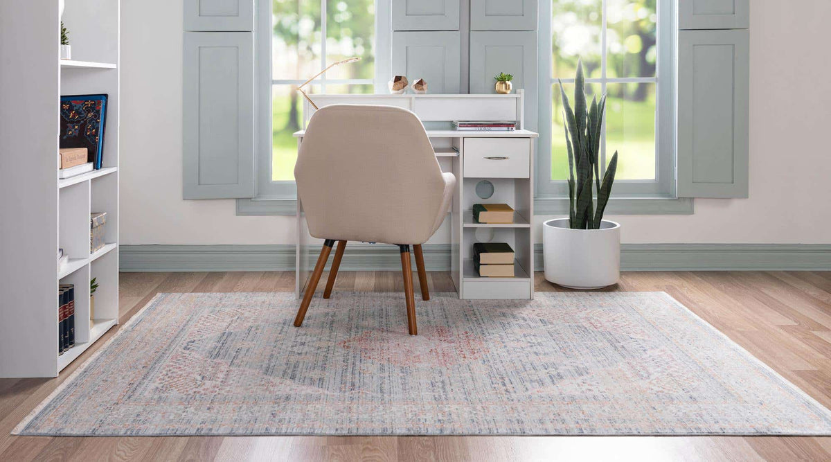 Rechteck Teppich Noble in Blau von Hadorn™ - Lifestyle Image