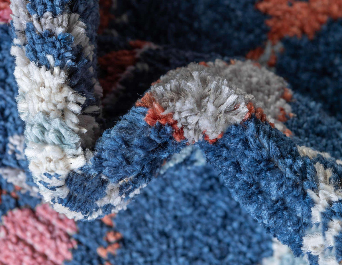 Rechteck Teppich Morocco in Marineblau von Hadorn™ - Lifestyle Image