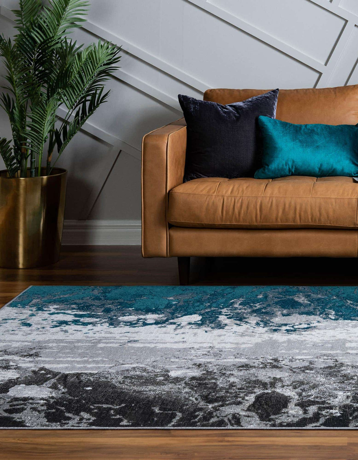 Rechteck Teppich Valencia in Grau von Hadorn™ - Lifestyle Image