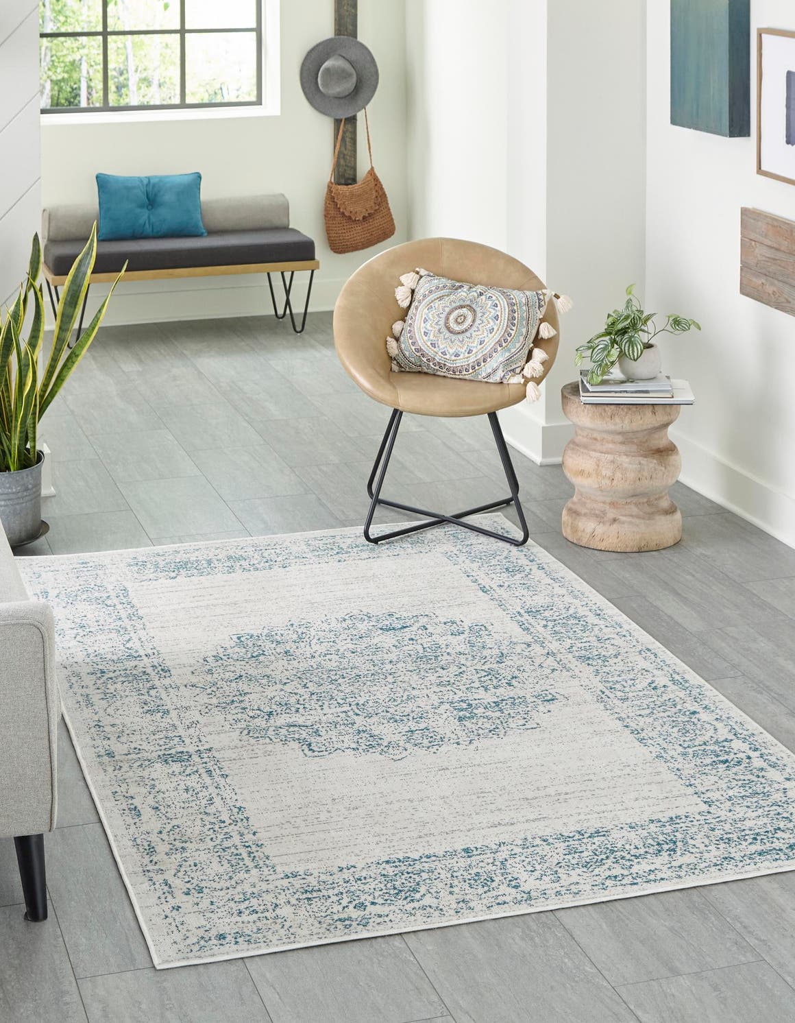 Rechteck Teppich Aarhus in Creme von Hadorn™ - Lifestyle Image