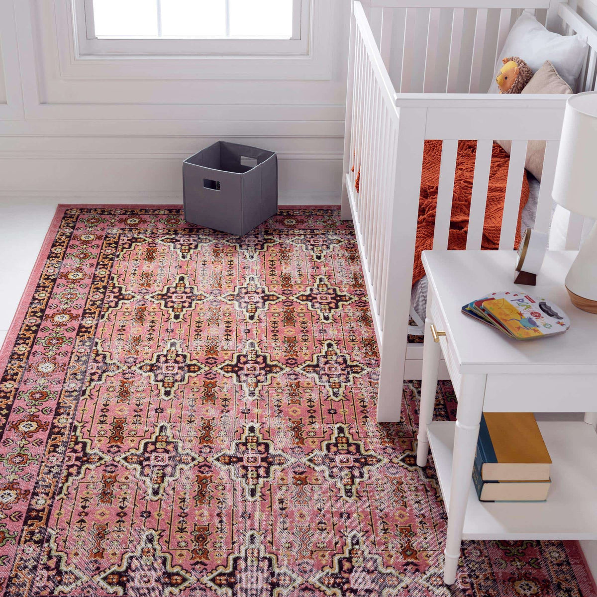 Rechteck Teppich Lucerne in Rosa von Hadorn™ - Lifestyle Image