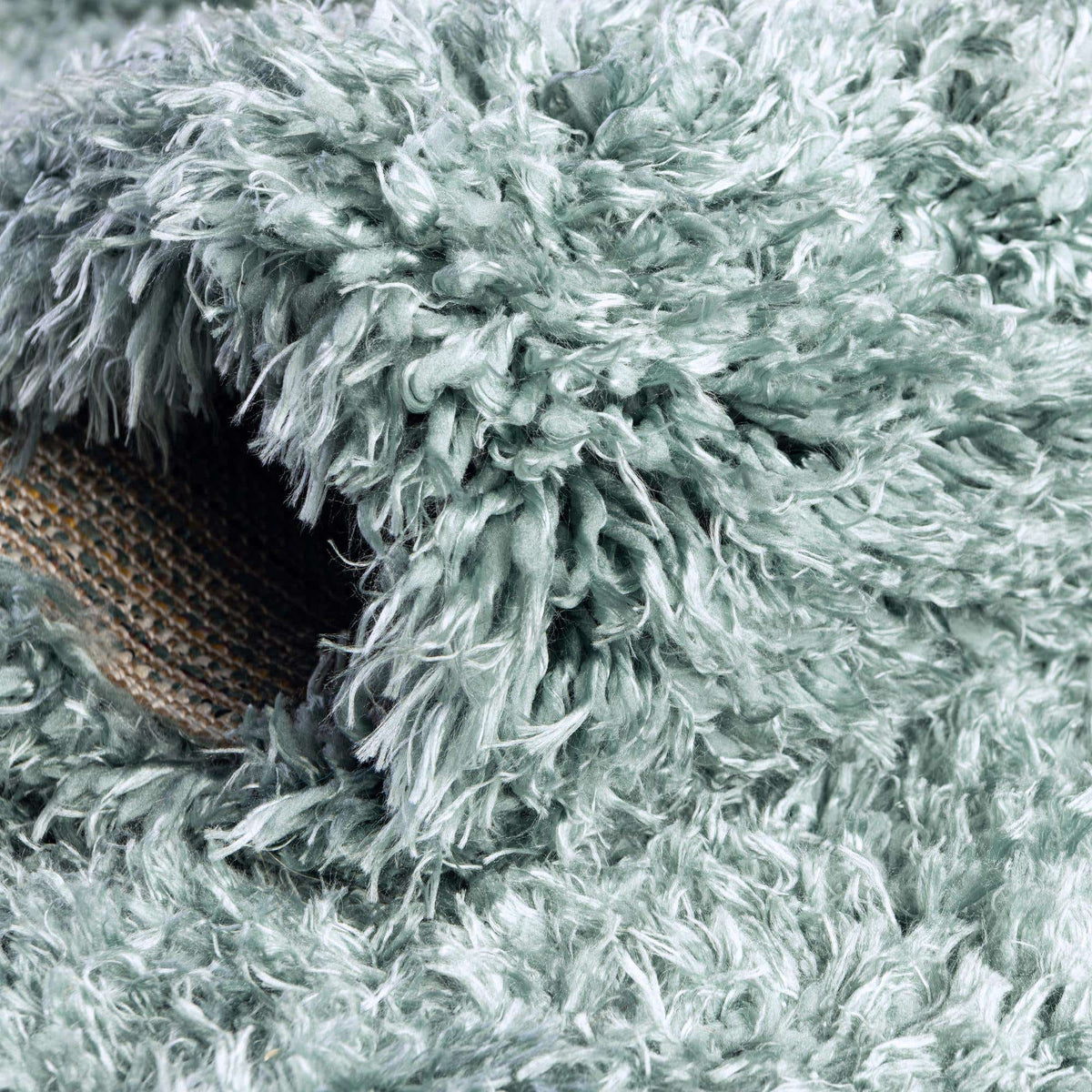 Rechteck Hochflorteppich Infinity Shag in Schieferblau von Hadorn™ - Lifestyle Image