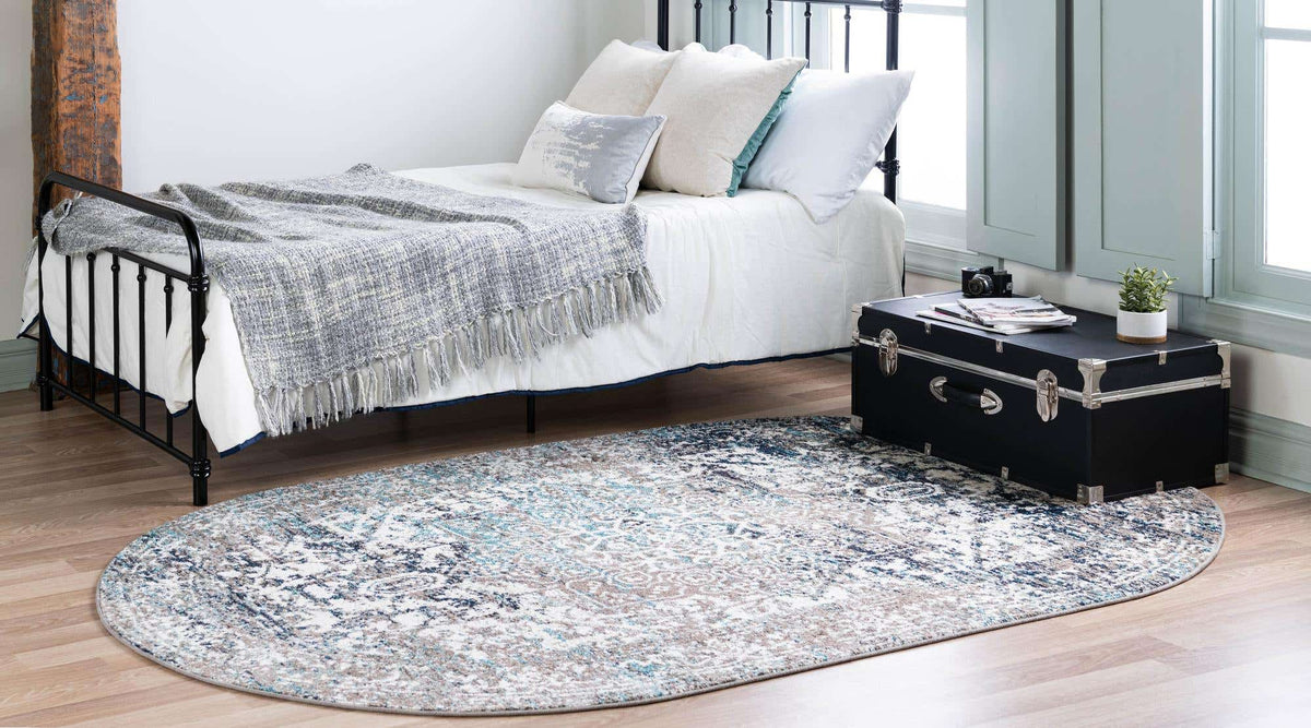 Oval Teppich Arlington in Grau von Hadorn™ - Lifestyle Image