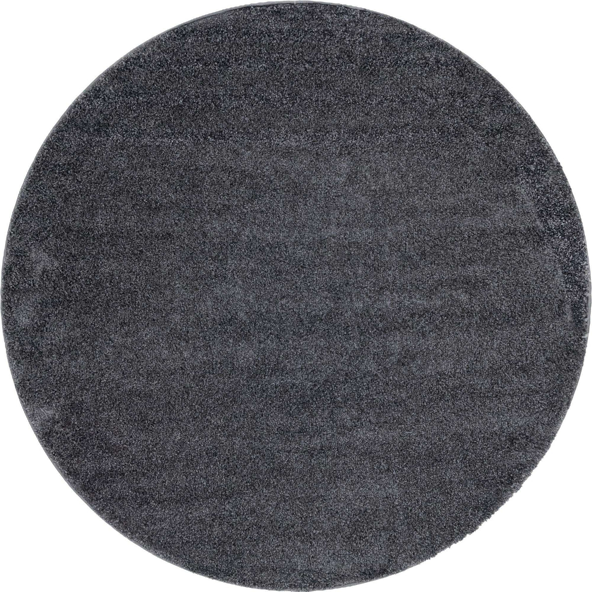 Rund Hochflorteppich Soft Solid Shag in Rauchgrau von Hadorn™ - Lifestyle Image