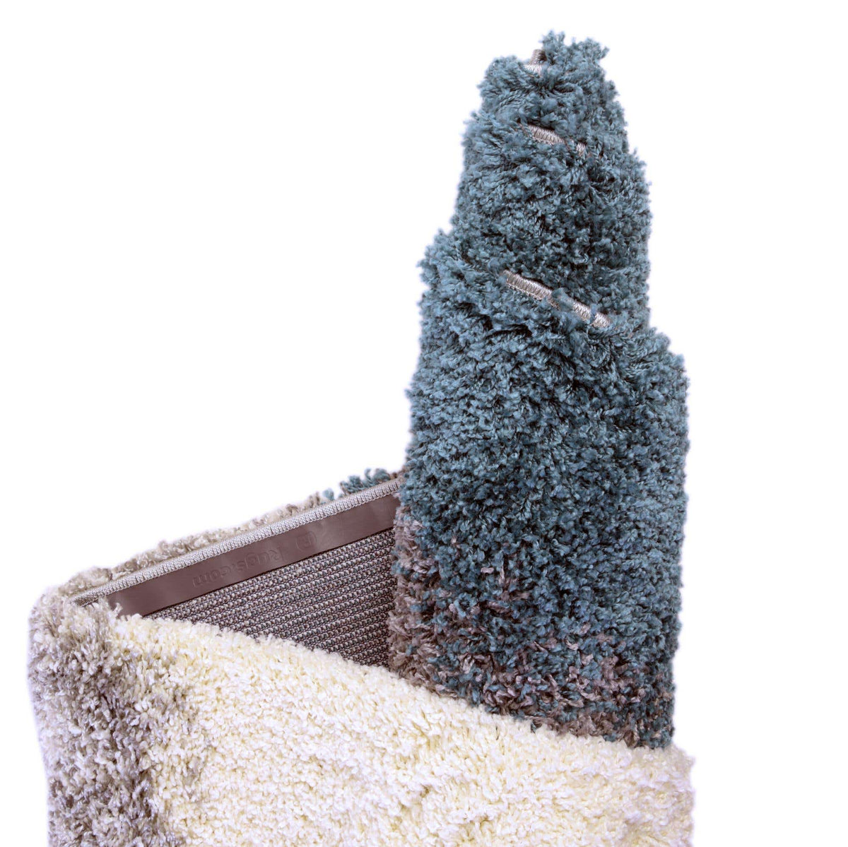 Rechteck Hochflorteppich Soft Touch Shag in Türkis von Hadorn™ - Lifestyle Image