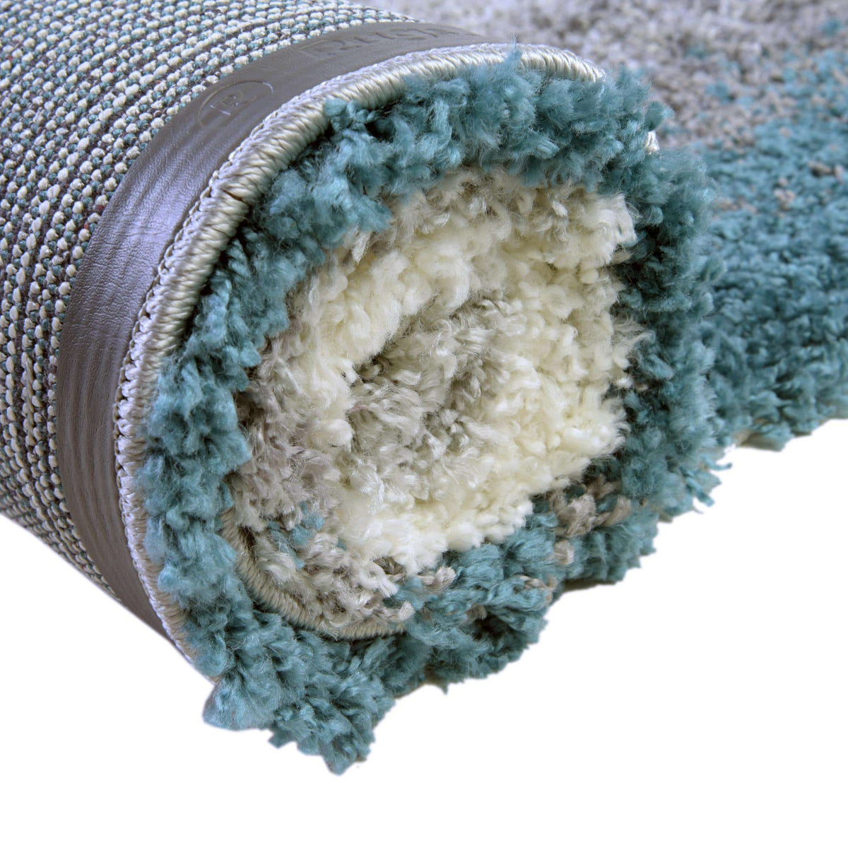 Rechteck Hochflorteppich Soft Touch Shag in Türkis von Hadorn™ - Lifestyle Image