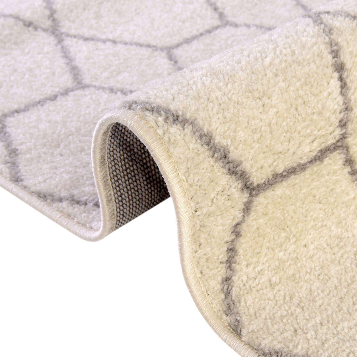 Quadratisch Teppich Trellis Frieze in Beige von Hadorn™ - Lifestyle Image