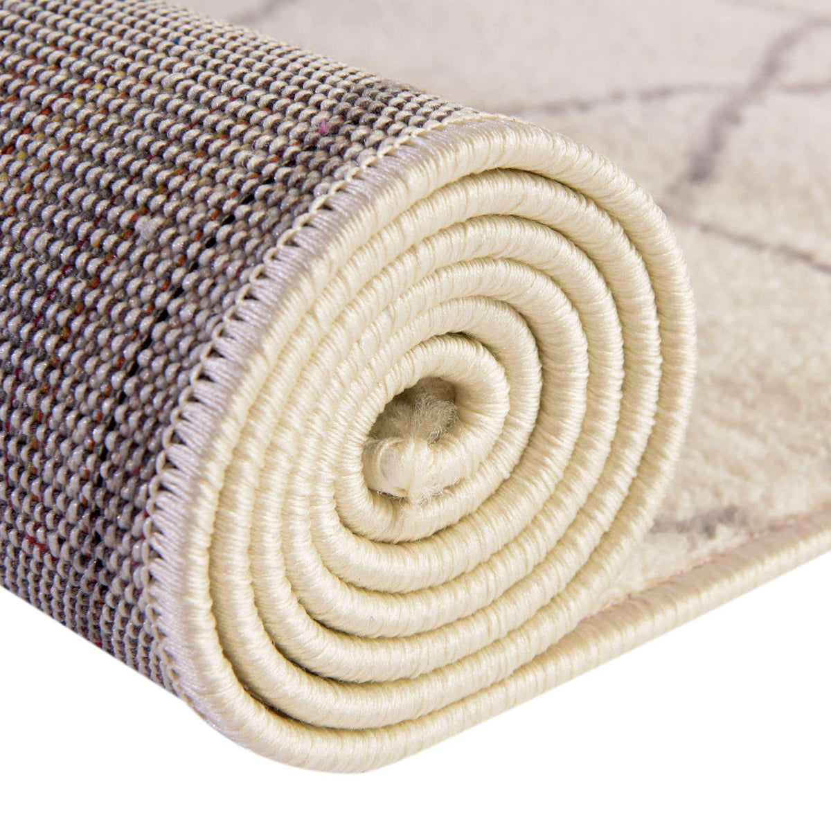 Quadratisch Teppich Trellis Frieze in Beige von Hadorn™ - Lifestyle Image
