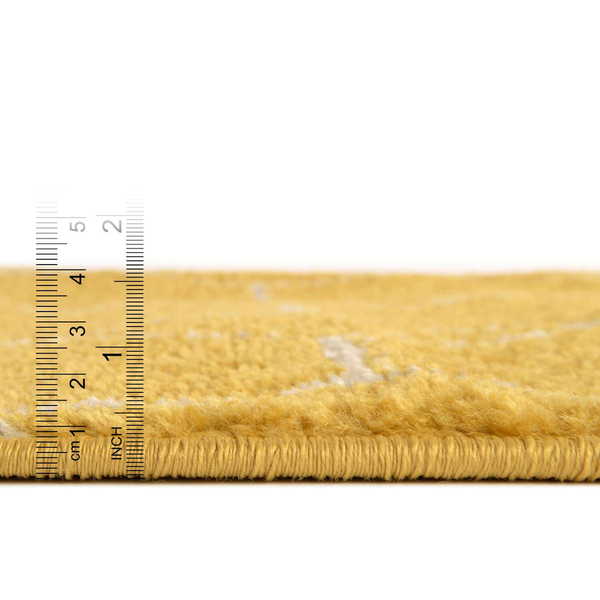 Quadratisch Teppich Trellis Frieze in Gelb von Hadorn™ - Lifestyle Image
