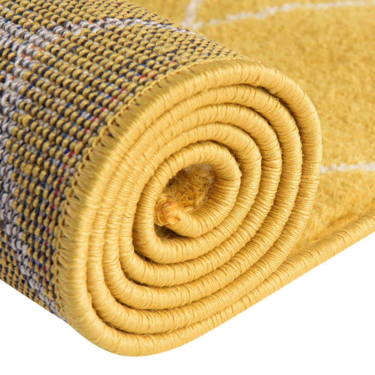 Quadratisch Teppich Trellis Frieze in Gelb von Hadorn™ - Lifestyle Image