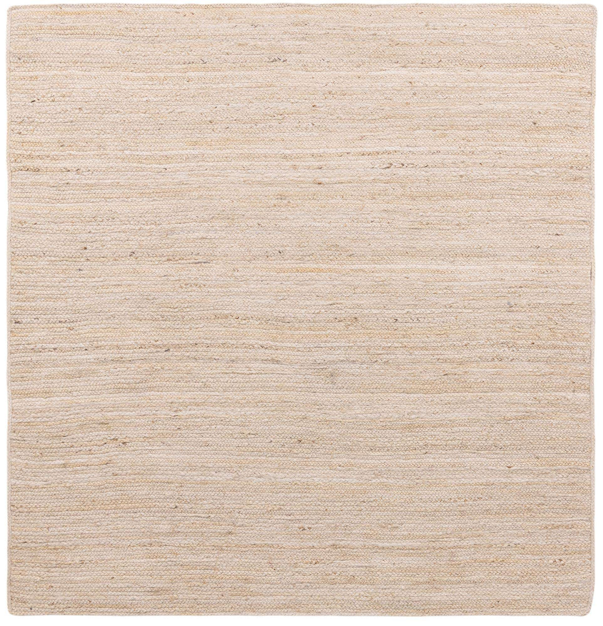 Quadratisch Teppich Braided Jute in Weiss von Hadorn™ - Lifestyle Image