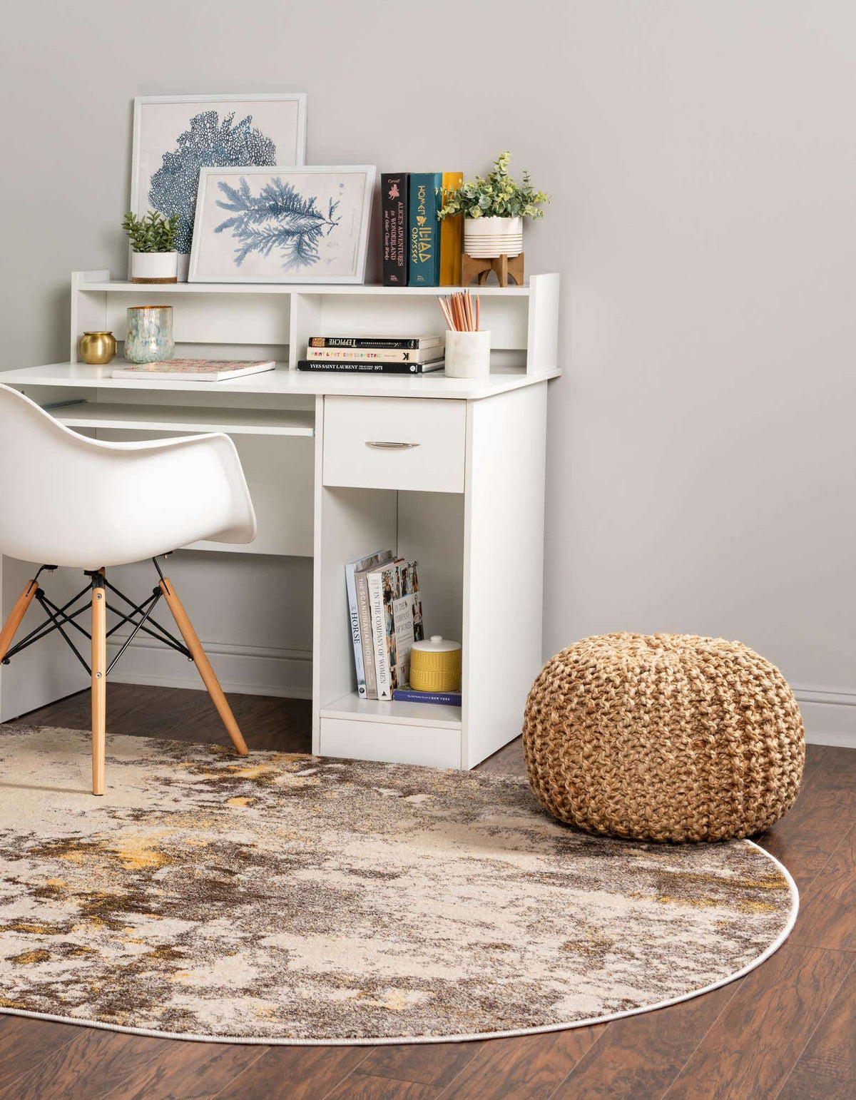 Oval Teppich Solaris in Beige von Hadorn™ - Lifestyle Image