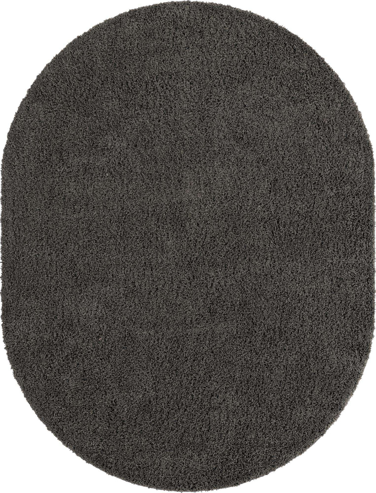 Oval Hochflorteppich Everyday Shag in Dunkelgrau von Hadorn™ - Lifestyle Image