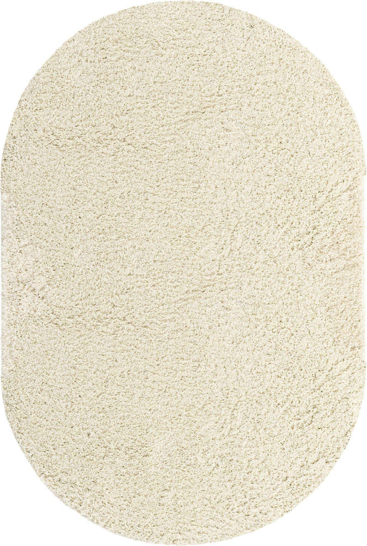 Oval Hochflorteppich Everyday Shag in Elfenbein von Hadorn™ - Lifestyle Image