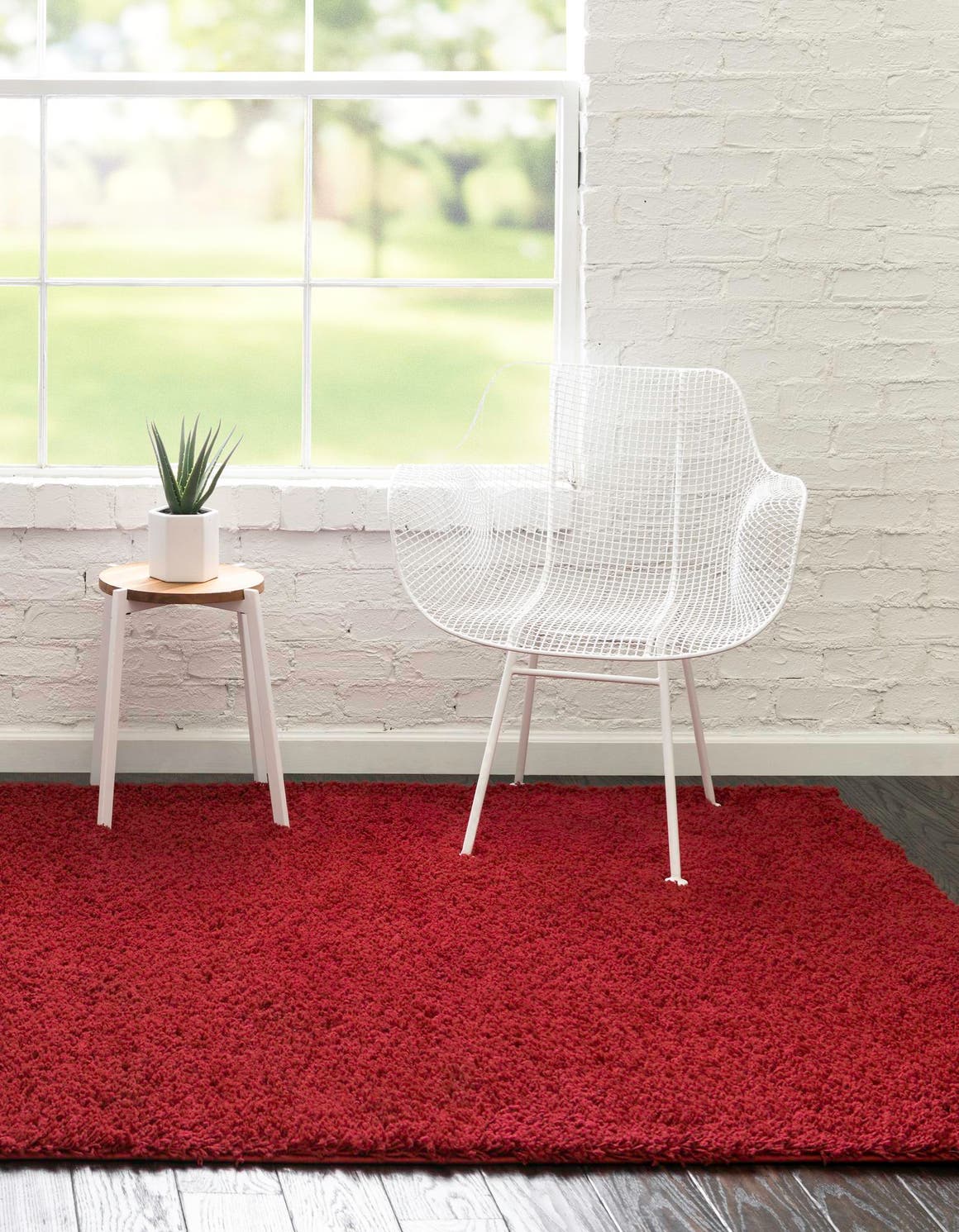 Rechteck Hochflorteppich Everyday Shag in Rot von Hadorn™ - Lifestyle Image