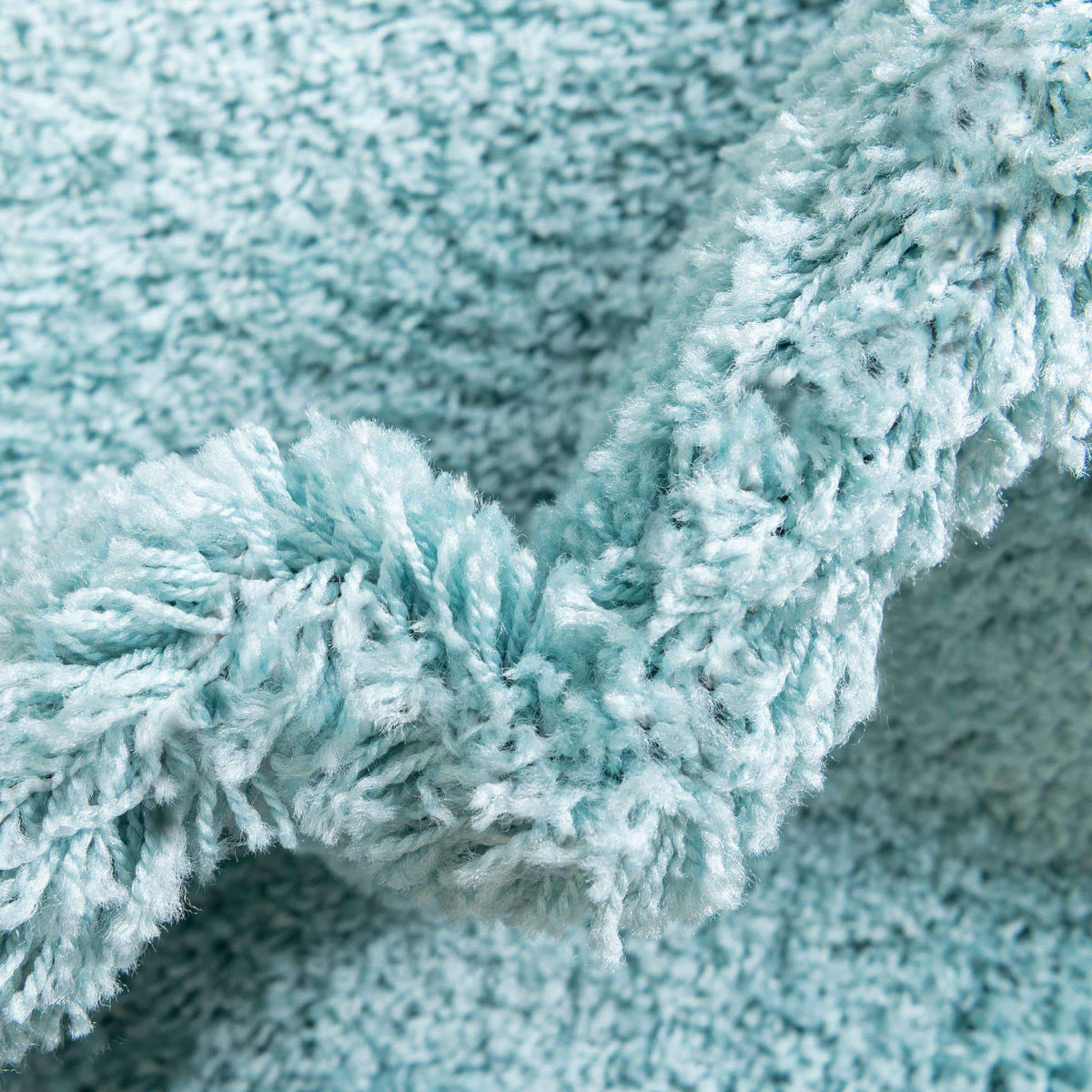 Rund Hochflorteppich Everyday Shag in Türkis von Hadorn™ - Lifestyle Image