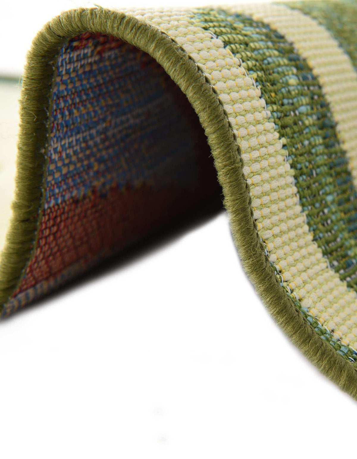 Rund Outdoor Teppich Outdoor Botanical in Grün von Hadorn™ - Lifestyle Image