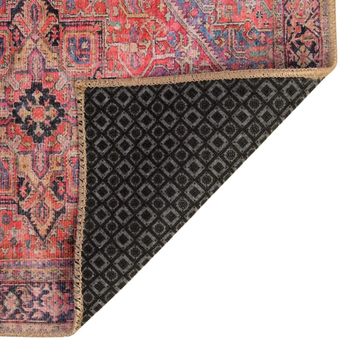 Quadratisch Teppich Timeless in Rot von Hadorn™ - Lifestyle Image