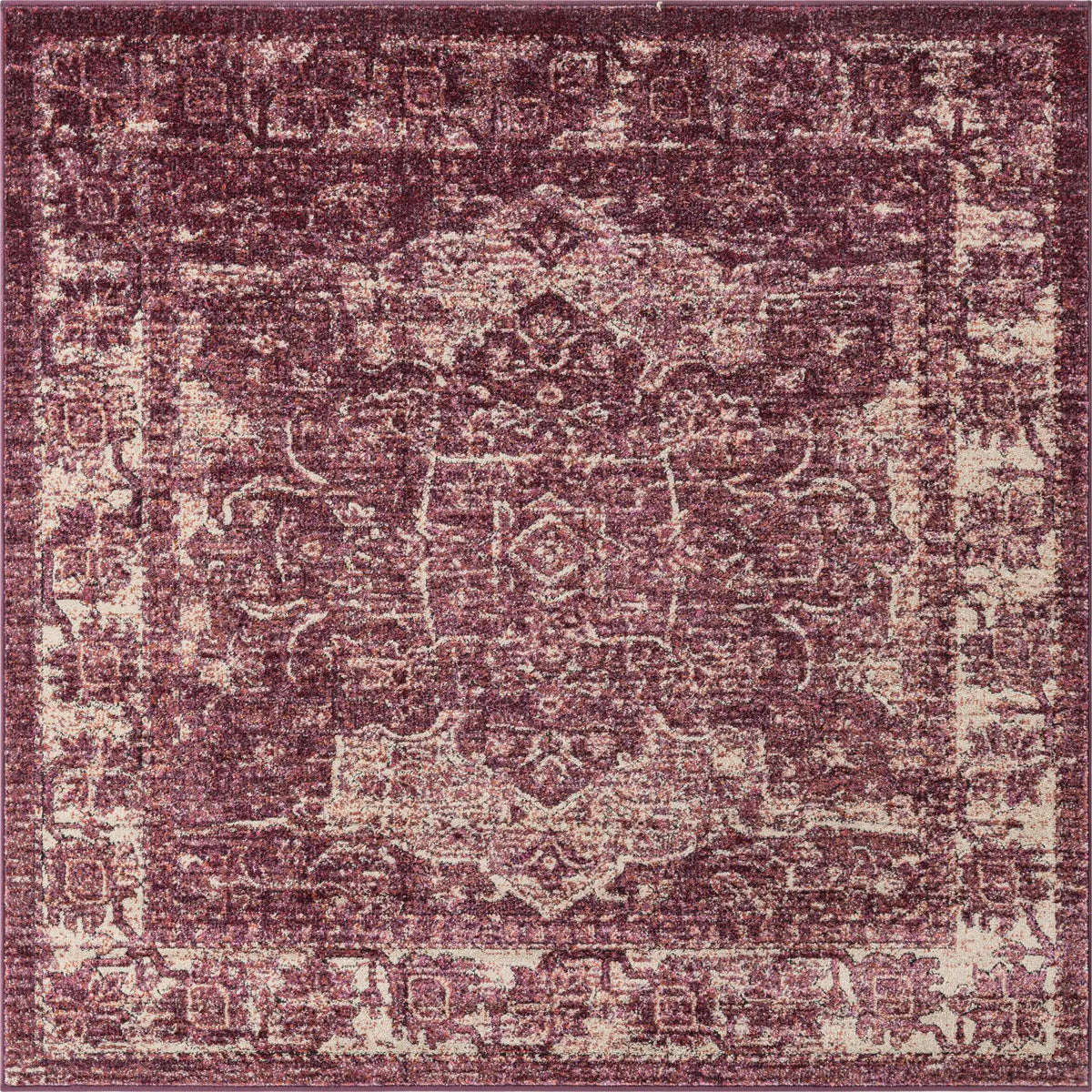 Quadratisch Teppich Isabella in Lila von Hadorn™ - Lifestyle Image
