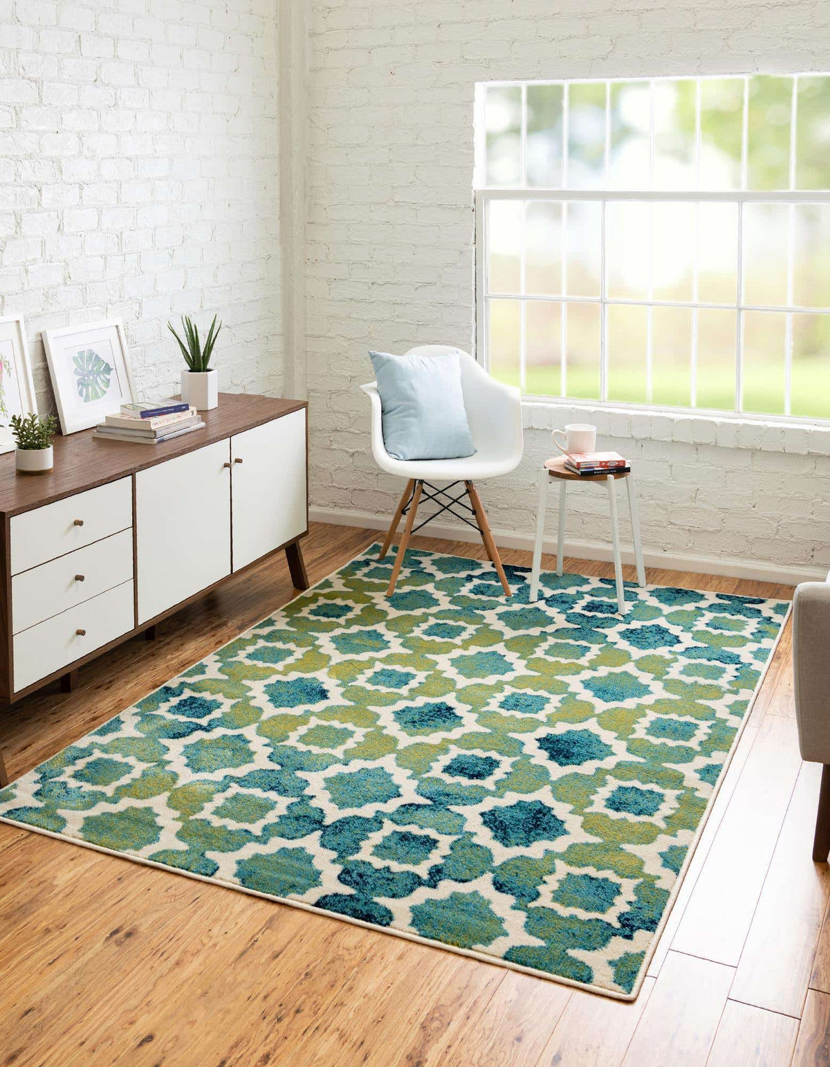 Rechteck Teppich Azalea in Blau von Hadorn™ - Lifestyle Image