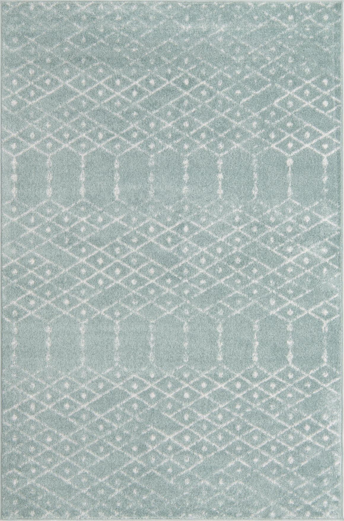 Rechteck Teppich Paxon Trellis in Aqua von Hadorn™ - Lifestyle Image
