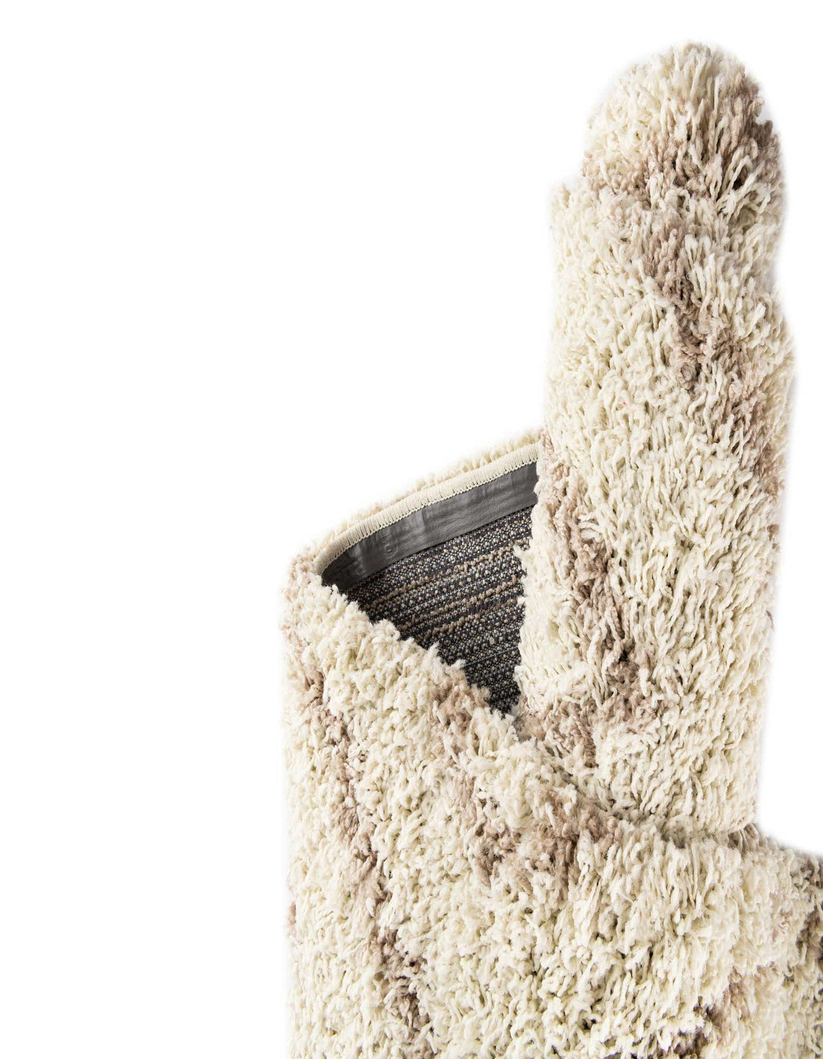 Rechteck Hochflorteppich Trellis Shag in Beige von Hadorn™ - Lifestyle Image