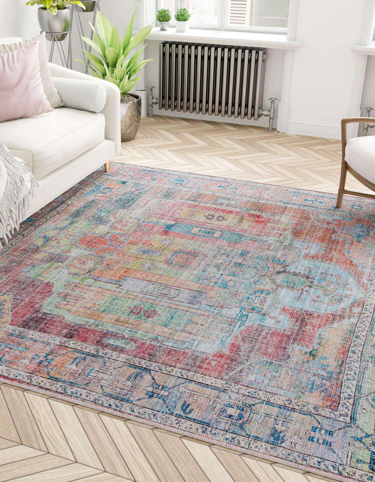 Quadratisch Teppich Maahru in Mehrfarbig von Hadorn™ - Lifestyle Image