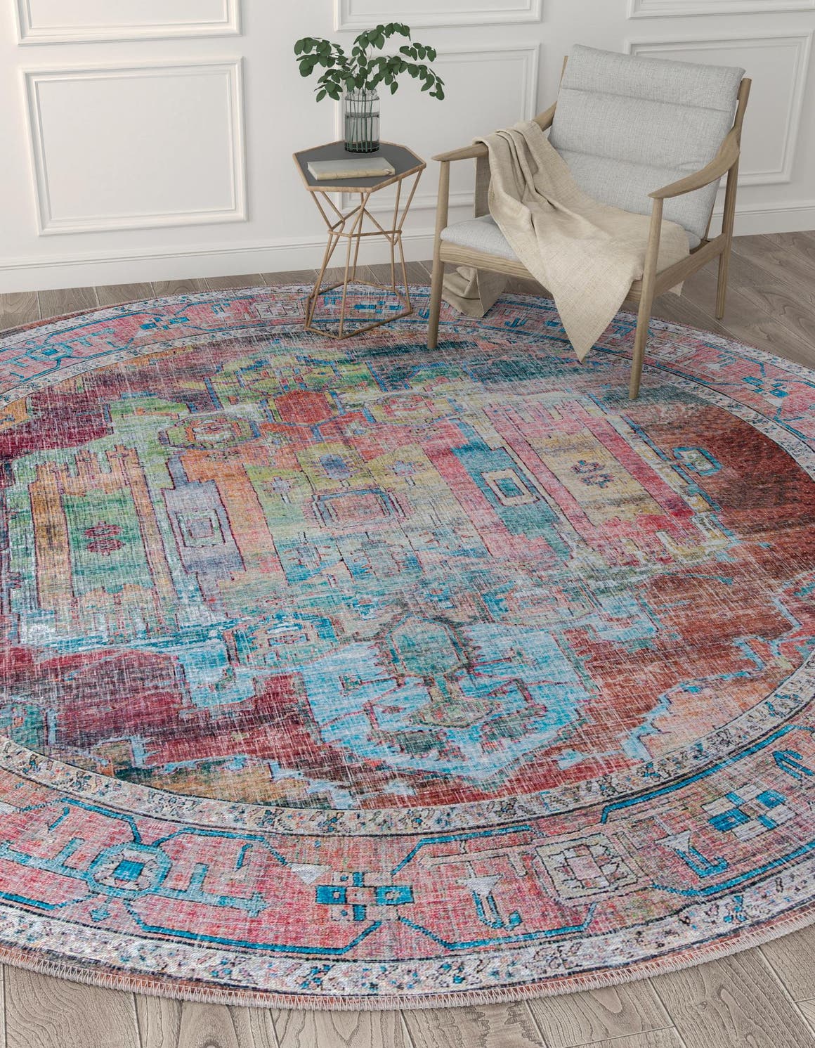 Rund Teppich Maahru in Mehrfarbig von Hadorn™ - Lifestyle Image
