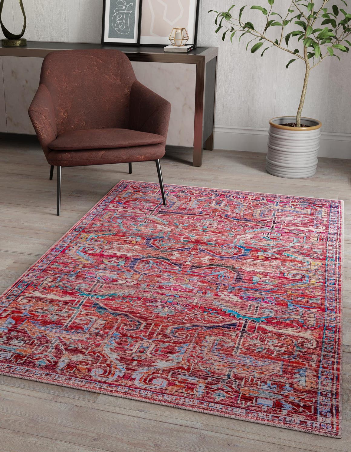Rechteck Teppich Maahru in Rot von Hadorn™ - Lifestyle Image