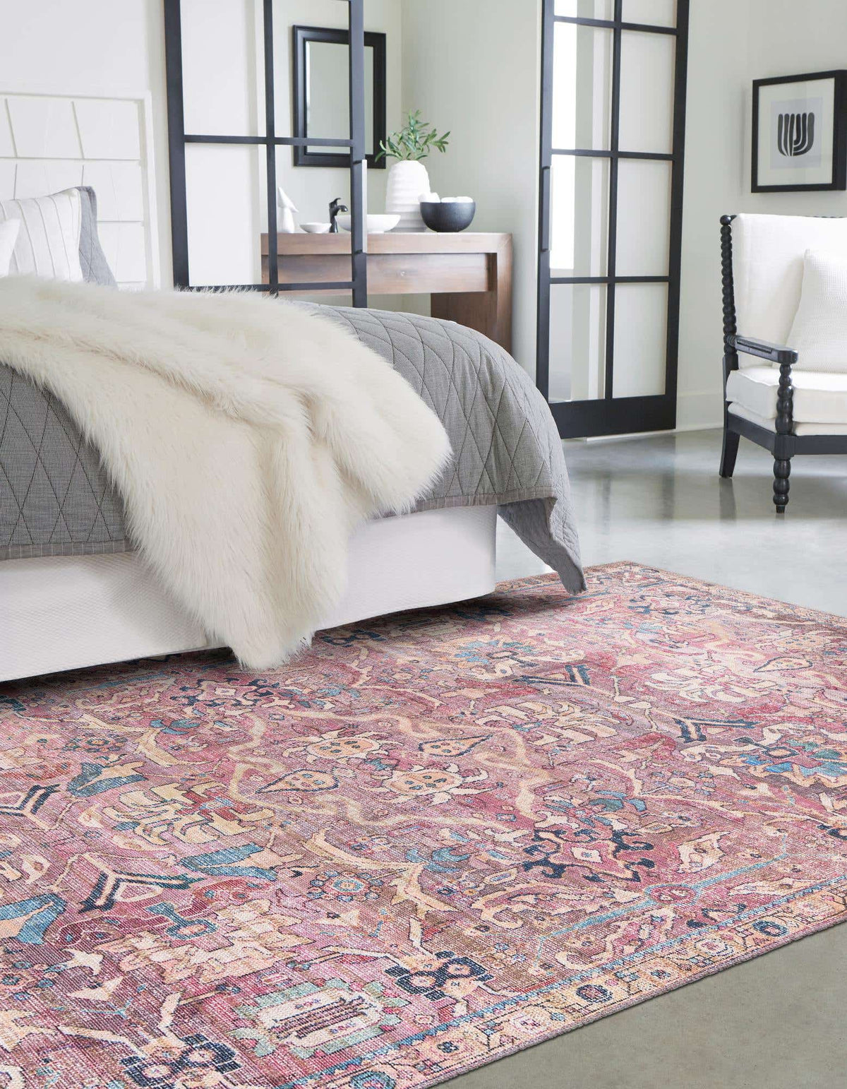 Rechteck Teppich Nostalgia in Rosa von Hadorn™ - Lifestyle Image