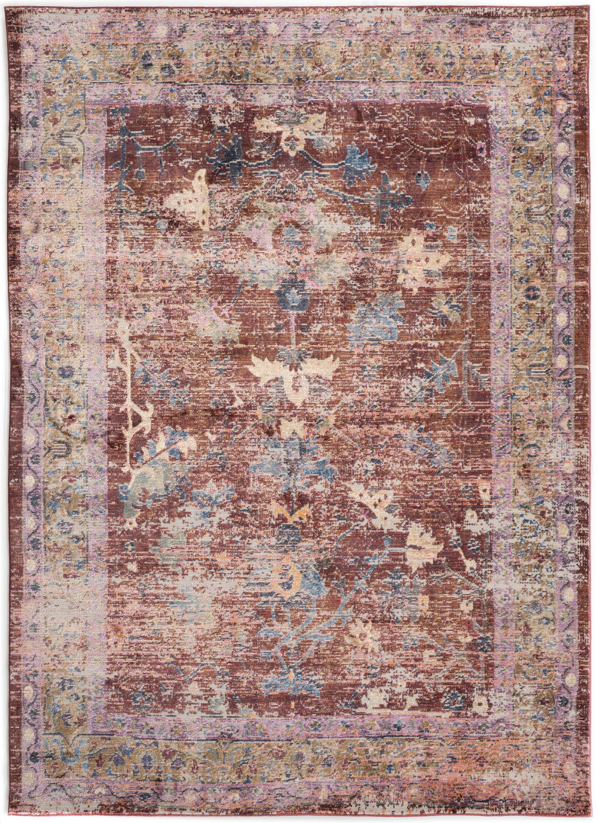 Rechteck Teppich Hadorn Limited Edition in Burgund von Hadorn™ - Lifestyle Image