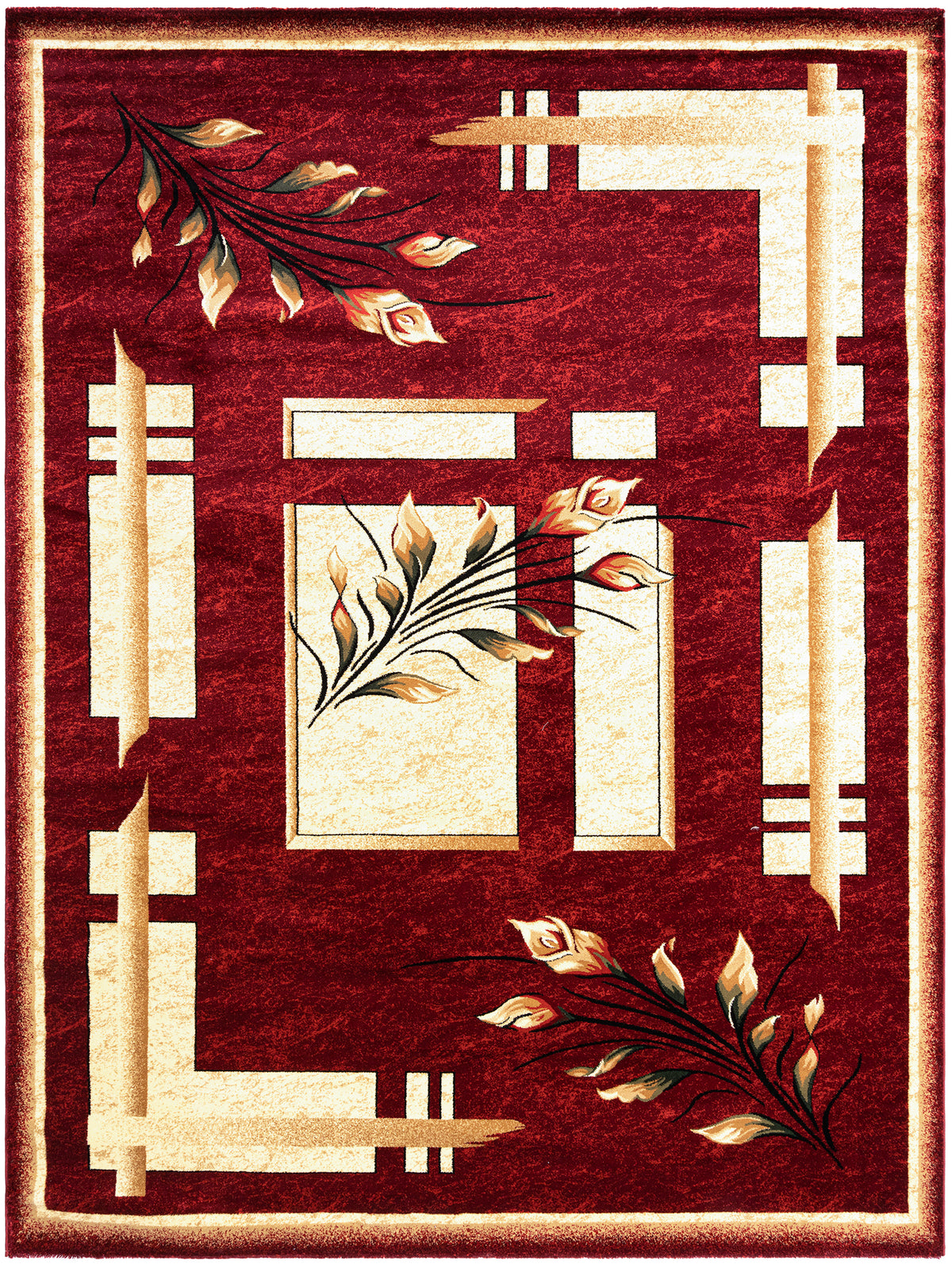 Rechteck Teppich Hadorn Limited Edition in Rot von Hadorn™ - Lifestyle Image