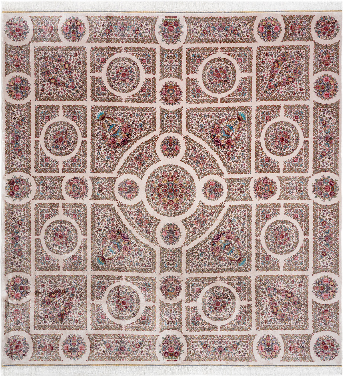 Rechteck Teppich Ghom Design in Rosa von Hadorn™ - Lifestyle Image