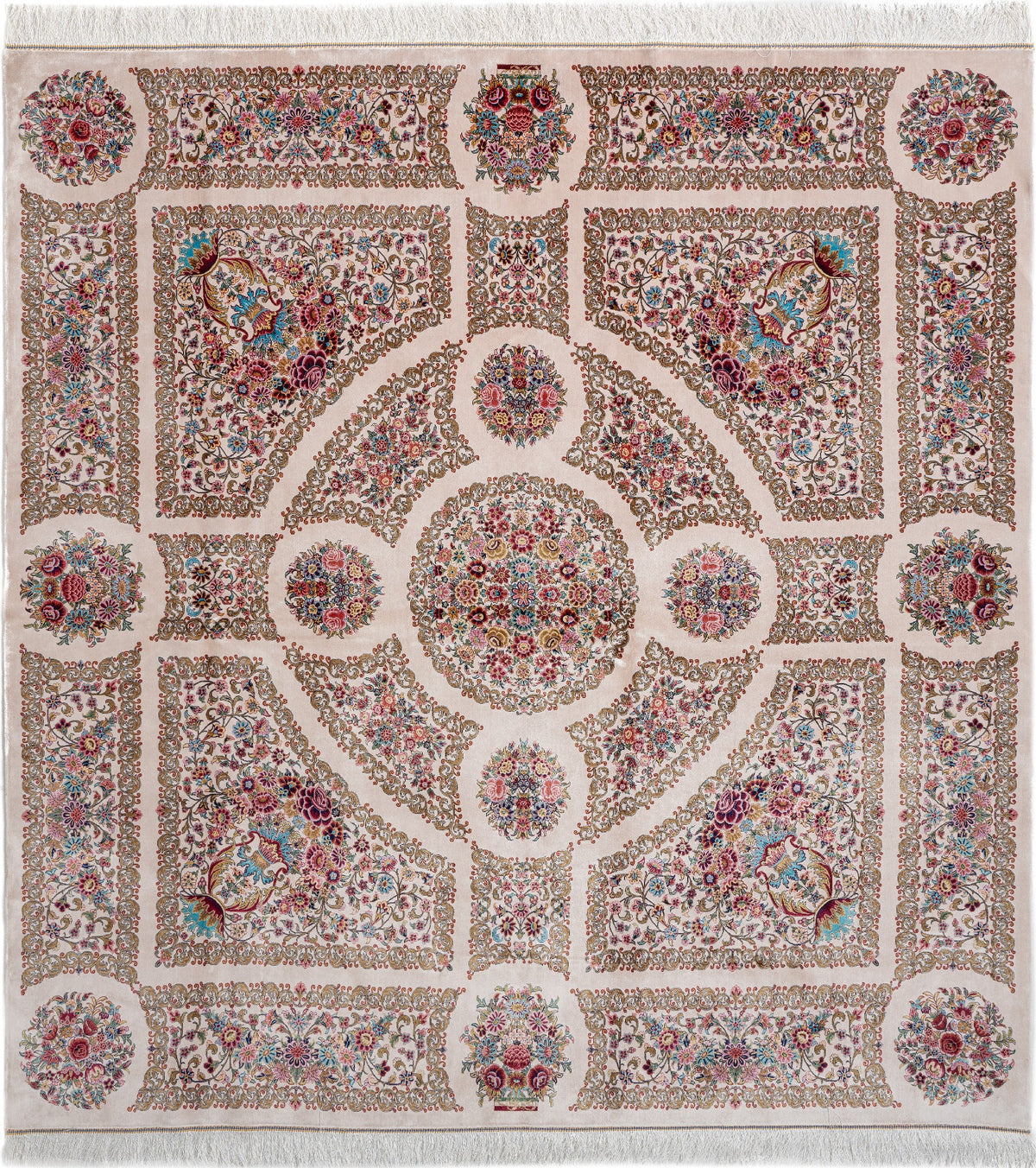Rechteck Teppich Ghom Design in Rosa von Hadorn™ - Lifestyle Image