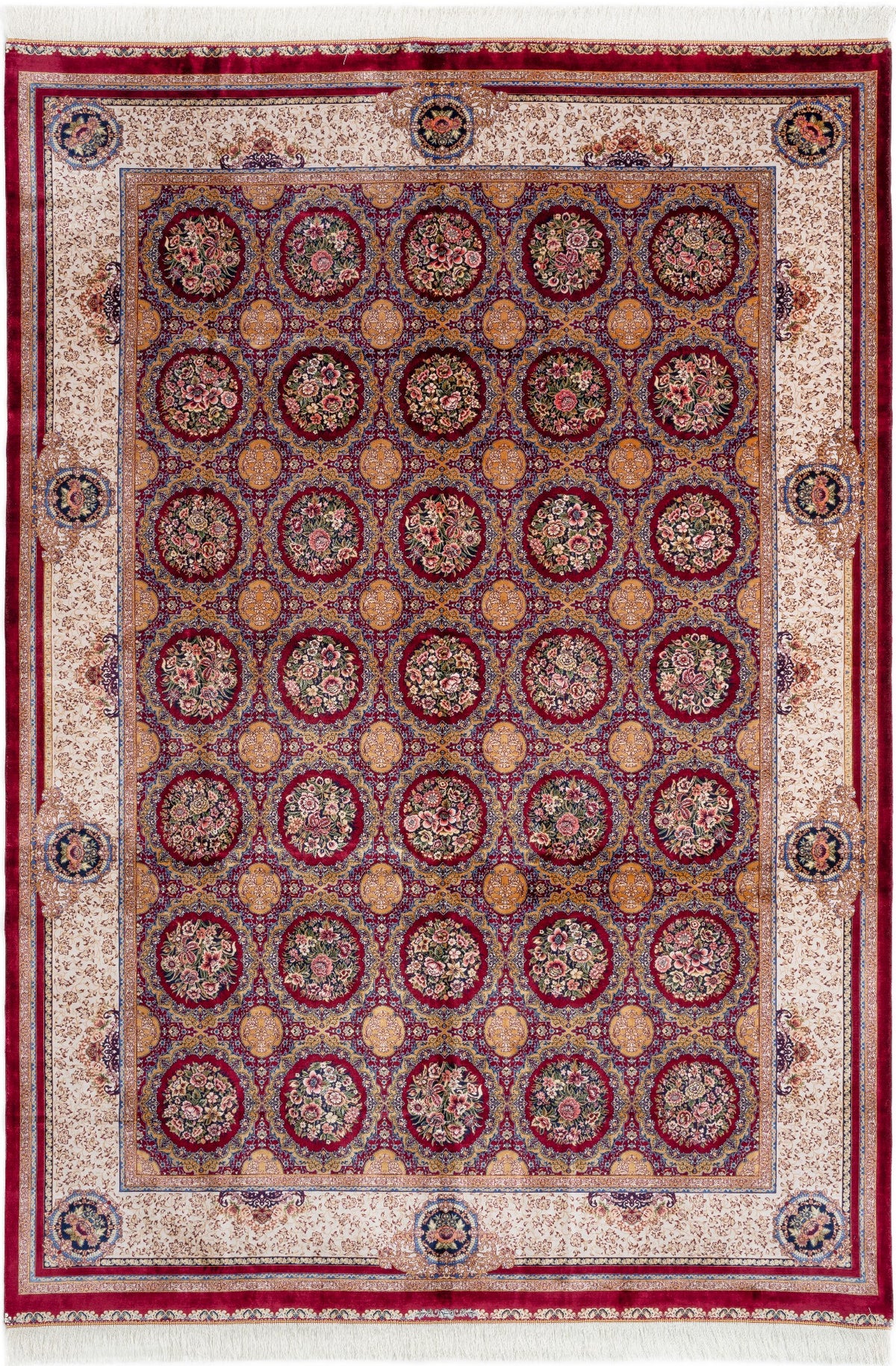 Rechteck Teppich Ghom Design in Rot von Hadorn™ - Lifestyle Image