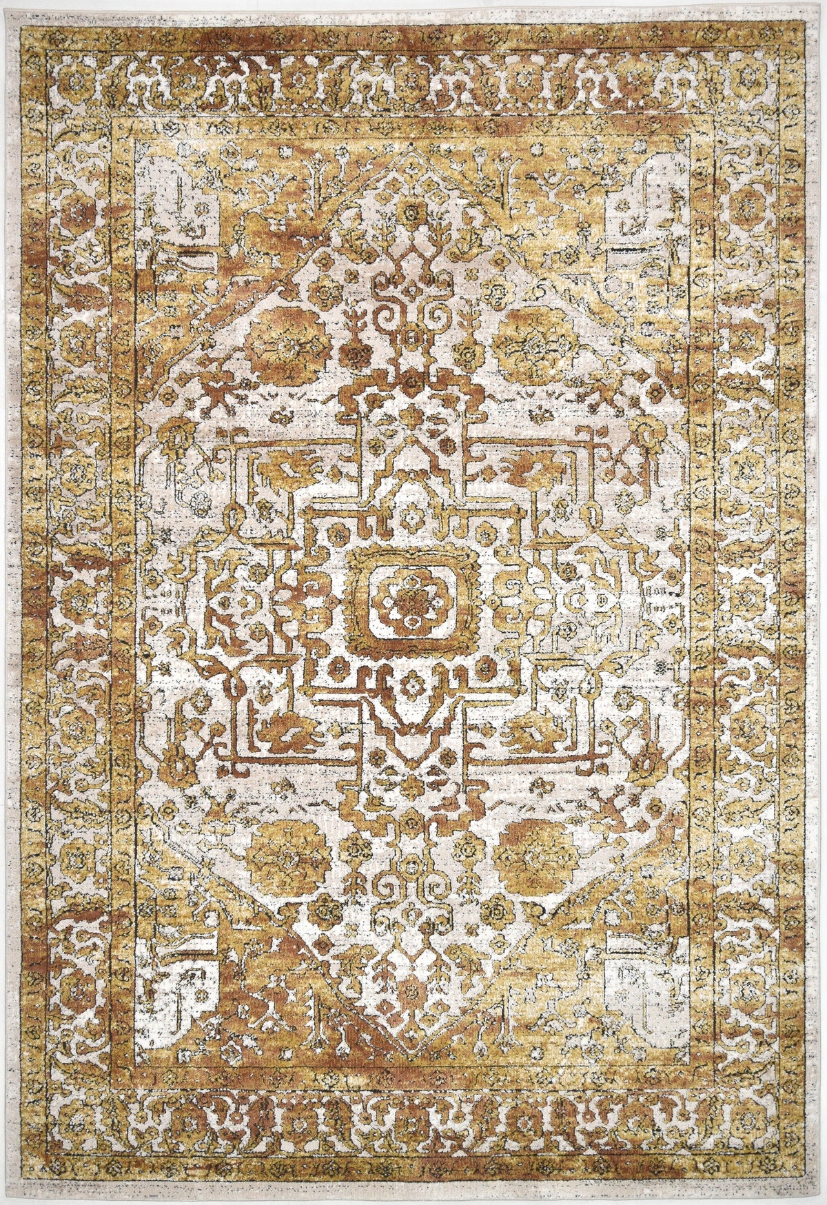 Rechteck Teppich Hadorn Limited Edition in Gelb von Hadorn™ - Lifestyle Image