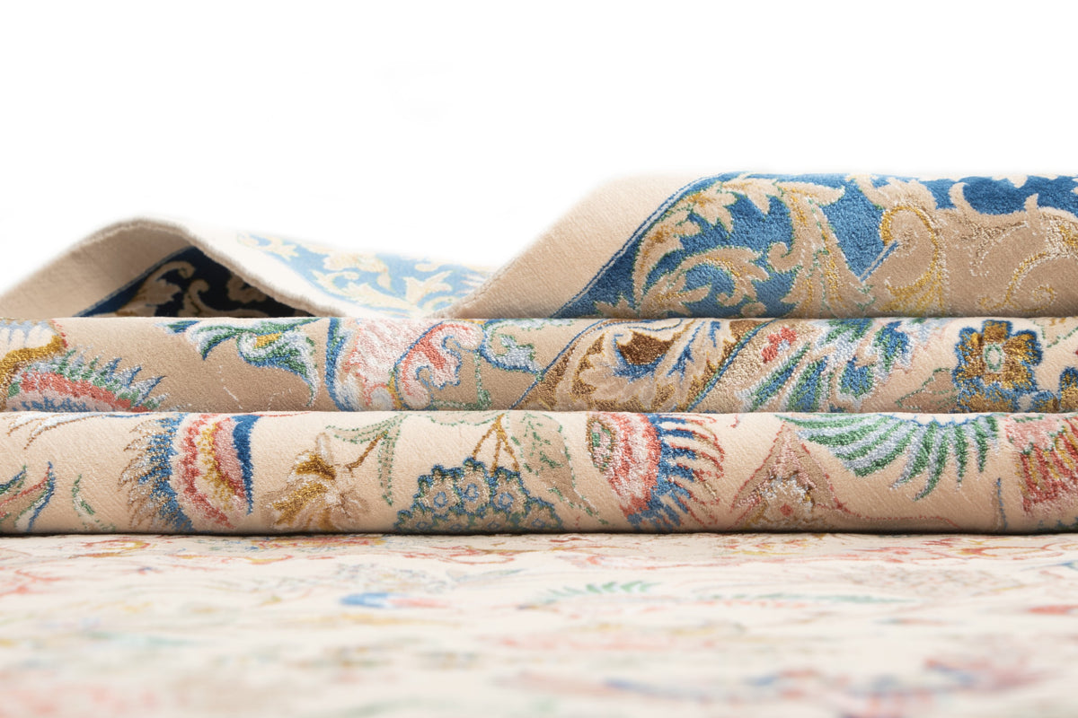 Rechteck Teppich Ghom Design in Beige von Hadorn™ - Lifestyle Image